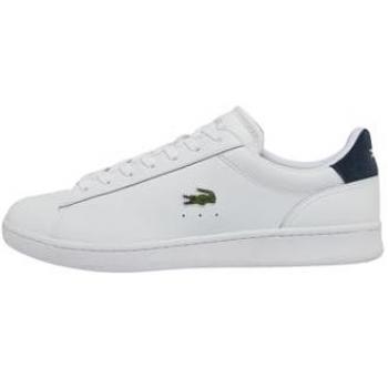 Lacoste Men's White Low-Top Sneakers with Flat Heel - Size 11 (46)
