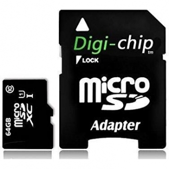 Digi Chip tarjeta de memoria MicroSD 64GB Clase 10 para Go Pro Hero 3, Go Pro Hero 4