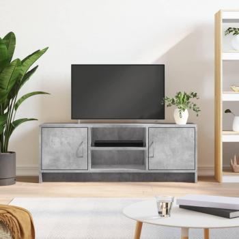 Soporte de TV gris hormigón 102x30x37,5 cm de madera multicapa Vidaxl