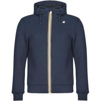 K-Way Rainer Spacer Full Zip Hooded Sweatshirt Jacket for Men in Navy Blue, Size XL
