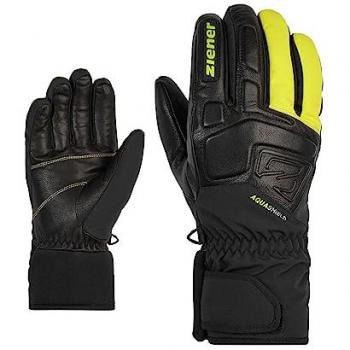 Guantes de Esquí Ziener Glyxus AS® para Hombre en Color Limón Amargo, Talla 7.5
