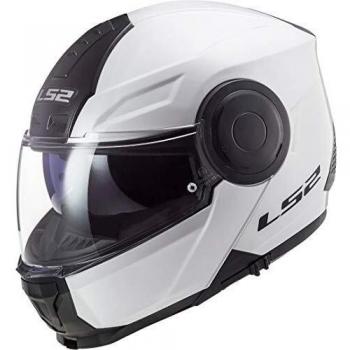 LS2 Scope Casco de Moto, Hombre, Blanco, XS