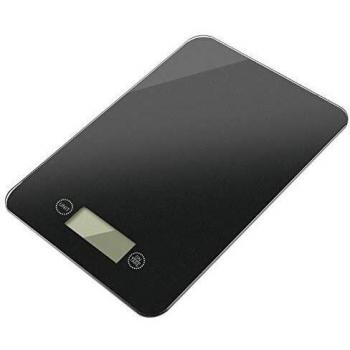 Alfa - Balanza Cocina de Cristal Templado, 5 kg, Gris