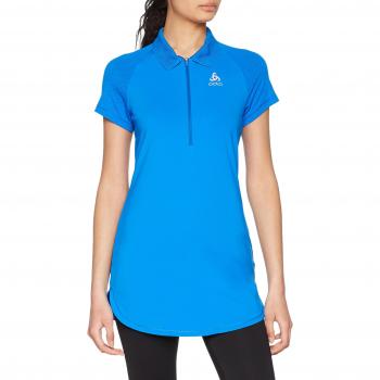 Odlo s/s KOYA CERAMICOOL Polo, Mujer, Energy Blue, Medium
