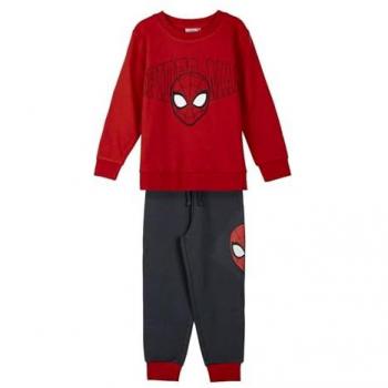 Chándal Infantil Spider-Man Rojo de Algodón Tacto Extrasuave, Conjunto Cómodo y Suave para Niños y Niñas