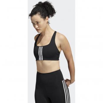 Top de mujer Powerimpact Training adidas, sujetador deportivo medio impacto negro, talla XL/DD