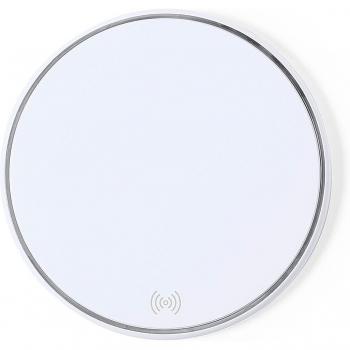 Cargador Inalámbrico Rápido DAM 15W Blanco 10x1x10 cm