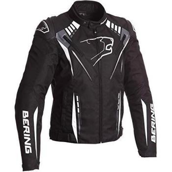 Bering Chaqueta moto PRIMO-R Negro/Blanco, Negro/Blanco, XL