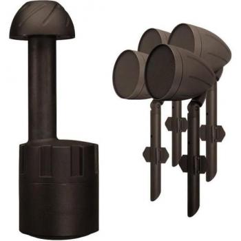 Rockustics Music Garden Speaker Package (4x MG4 Speakers & SUB8 Subwoofer) - Black