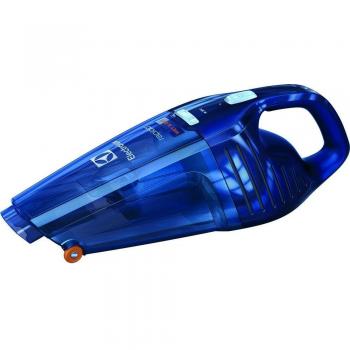Electrolux Aspirador de Mano Rápido ZB5104WDB con batería de 4.8V y función líquidos y sólidos, 0.5 litros, Azul