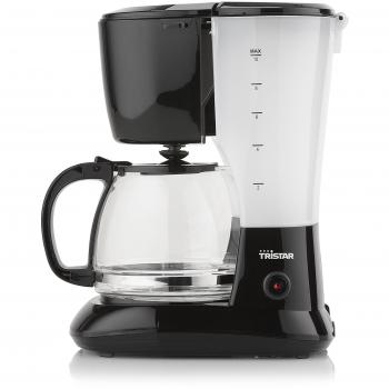 Tristar Cm-1245 Cafetera Adecuada para 10-12 Tazas con Jarra de Cristal de 1,25 L, 750 W, Plástico, Negro