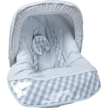 Colchoneta grupo 0 Babyline Summer con capota y cubre arnés azul