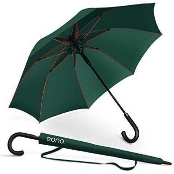 Amazon Brand - Eono Paraguas Grande Antiviento para Hombre y Mujer Automático Abierto Para 2 Personas Paraguas Resistente al Viento de Golf Originale Impermeable Paraguas clásicos