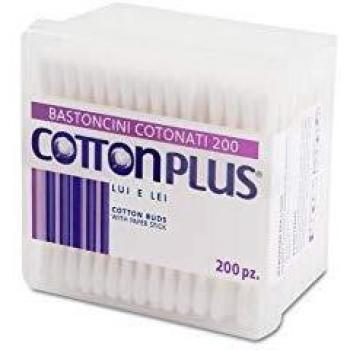 Cotton Plus 200 Cotton Swabs - Gentle and Hygienic Beauty Line