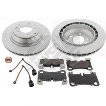 Kit de discos de freno y pastillas MAPCO 47983HPS, incluye discos de freno y pastillas, diseñado para ofrecer un rendimiento óptimo en vehículos, fabricado con materiales de alta calidad para garantizar durabilidad y seguridad en