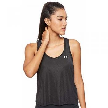 Under Armour Armour Sport Mesh Swing Tank, Tanque Mujer, Negro