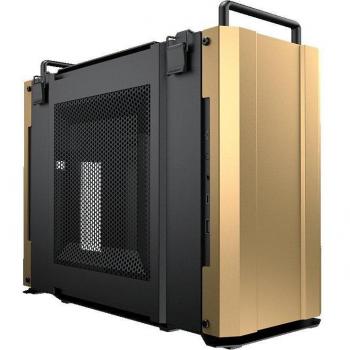 Cougar Dust 2 Mini-ITX Case Desert Sand - Aluminum Panels - 2.5” HDD Size Support - USB 3.0, USB-C and Audio Ports - Includes 2 Fans - Supports Liquid Cooling