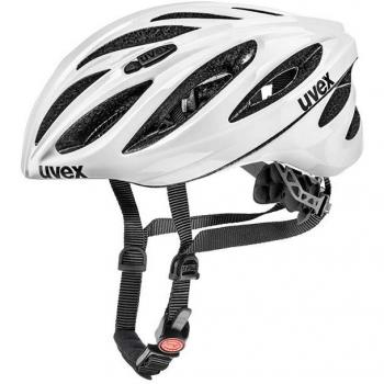 Uvex Boss Race Casco de Ciclismo, Unisex Adulto, Blanco, 52-56 cm