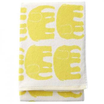 Finlayson Elefantti Toalla de baño, algodón, Amarillo, 70 x 150 cm
