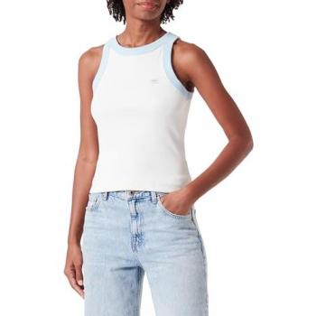 Wrangler Women's Vintage Ringer Tank Top with Contrast Trim