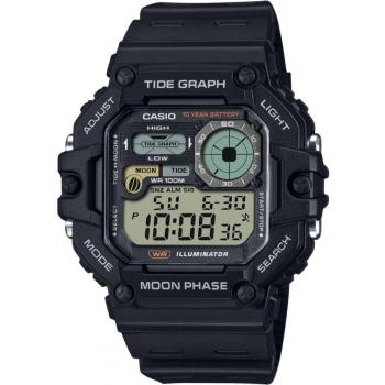 Reloj digital para hombre Casio WS-1700H-1AVEF con cronómetro, alarma, luz LED y resistencia al agua