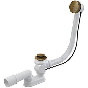 Kit de desagüe y rebosadero para bañera, longitud 1000 mm, bronce antiguo