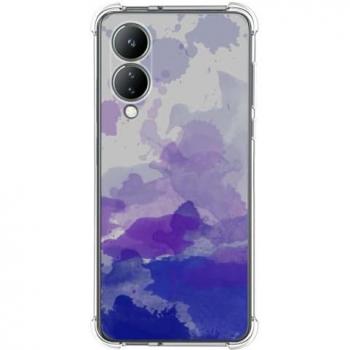 Funda Silicona Antigolpes Acuarela 09 para Vivo Y17s