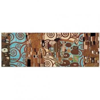 Artopweb (Fulfillment 48x138 cm Panel Decorativo con Diseño Klimt I 150° Anniversary, Madera, Multicolor, 138x3x48 cm
