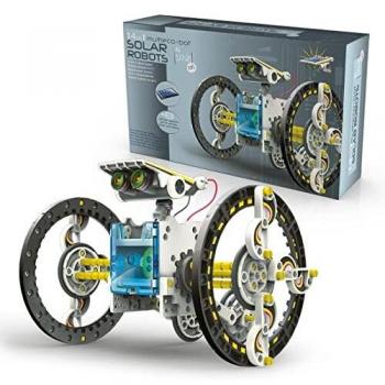 Tachan Robot Juego de Construcción 14 en 1, Diferentes Movimientos, Funciona con Energía Solar, Iniciación en la Robótica de los Niños
