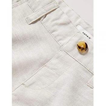 NAME IT Nmmfalcon Shorts Pantalones Cortos, Pimienta Blanca, 98 para Niños