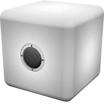 Altavoz Bluetooth Estéreo Cubo Luminoso 30x30CM - BIGBEN Interactivo, Inalámbrico, Color Blanco