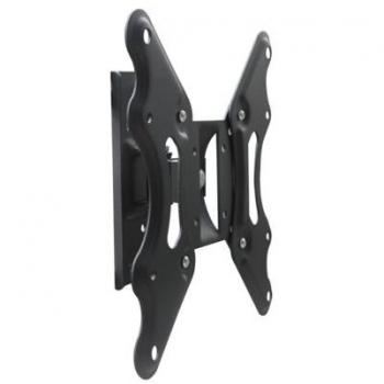 Lauson Soporte de pared fijo, inclinable y giratorio para Pantallas TV/LCD de 17-37, carga hasta 15 Kg, VESA 200 x 200 mm, Negro