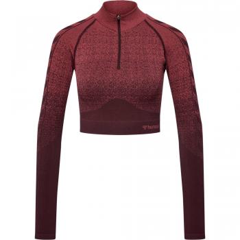 Hummel Fade Women's Seamless 1/2 Zip Long Sleeve Jersey