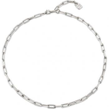 Collar de Cadena 9 de Metal Plateado para Mujer UNOde50