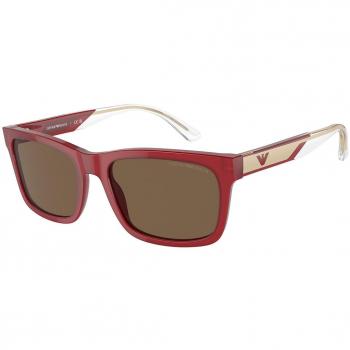 Emporio Armani EA4224 Col. 609373 Men's Square Sunglasses Burgundy Size 57