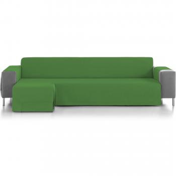 Eiffel Textile Marsella Cubre Sofá Algodón Verde 240 x 195 x 2 cm Chaise Longue Brazo Izquierdo