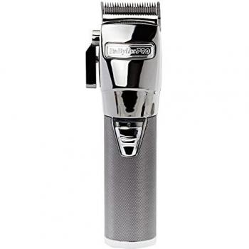 BaByliss Pro ChromFX Metal Clipper FX8700E - Professional Wireless Hair and Beard Trimmer with Adjustable Titanium Blades