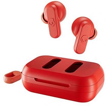 Auriculares Inalámbricos Skullcandy Dime Bluetooth con Micrófono, Autonomía de 12 horas, Color Rojo