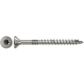 Tornillo Power-Fast 6 x 50 mm con cabeza avellanada, acero inoxidable A2, rosca parcial, ranura TX - 200 unidades