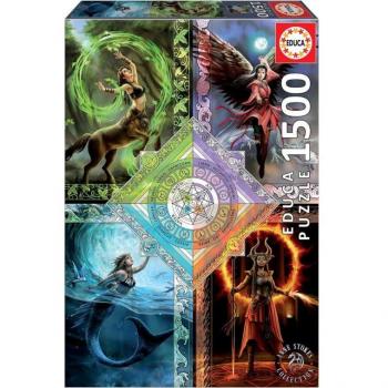 Puzzle 1500 Piezas Elemental Magic Star Chart Anne Stokes