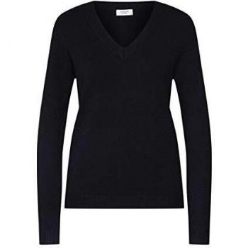 Jacqueline de Yong NOS Jdymarco L/s V-Neck Pullover Knt Noos suéter, Negro