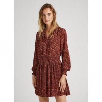 Vestido Katri granate Pepe Jeans para mujer, elegante y moderno