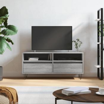 Soporte para TV Sonoma gris 100x34,5x44,5 cm madera multicapa