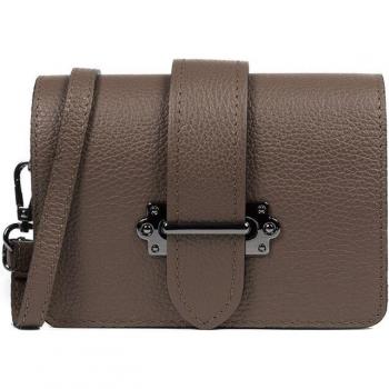 Bolso bandolera de piel Camelia con diseño exclusivo y tamaño compacto