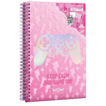 Libreta A5 de Actividades Gamer Valentina con Pegatinas y Rasca y Descubre para Niñas - Wow Generation