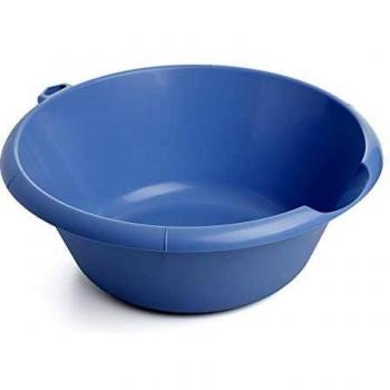 Tatay Barreño Redondo, 10L de Capacidad, Libre de BPA, con Orificio Colgador, Azul. Medidas 40.7 x 15.6 x 41.5 cm