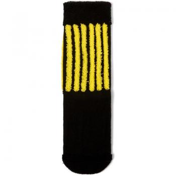 CAMPERLAB Buenasnoches Unisex Cotton Socks - Black & Yellow, Size S