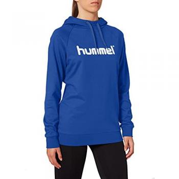 Hummel Women's Cotton Logo Hoodie - Blue, Regular Fit, XL