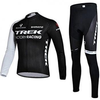 sniys negro para hombre transpirable traje de ciclismo manga corta Jersey moto chaqueta de manga larga camisa de la bicicleta ciclo CULOTE medias obra silicona cojín, color negro, tamaño mediano