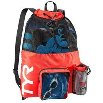 Mochila Deportiva TYR Big Mesh Mummy 40L Roja y Azul